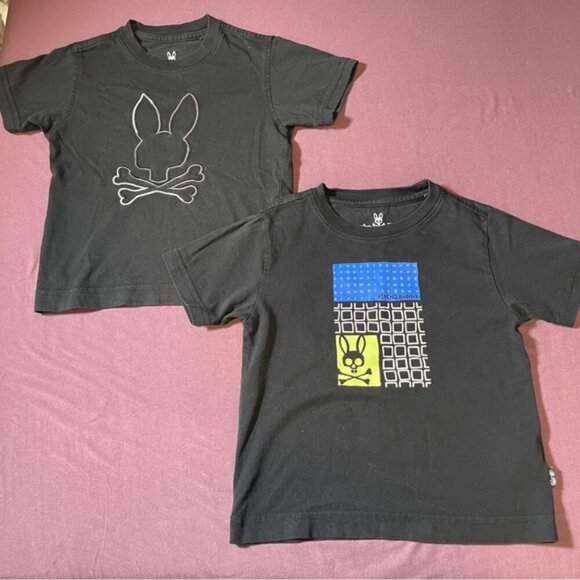 Psycho Bunny 3T Tee Shirt - Black Toddler short sleeve top Raised Graphic Logo - Picture 4 of 5